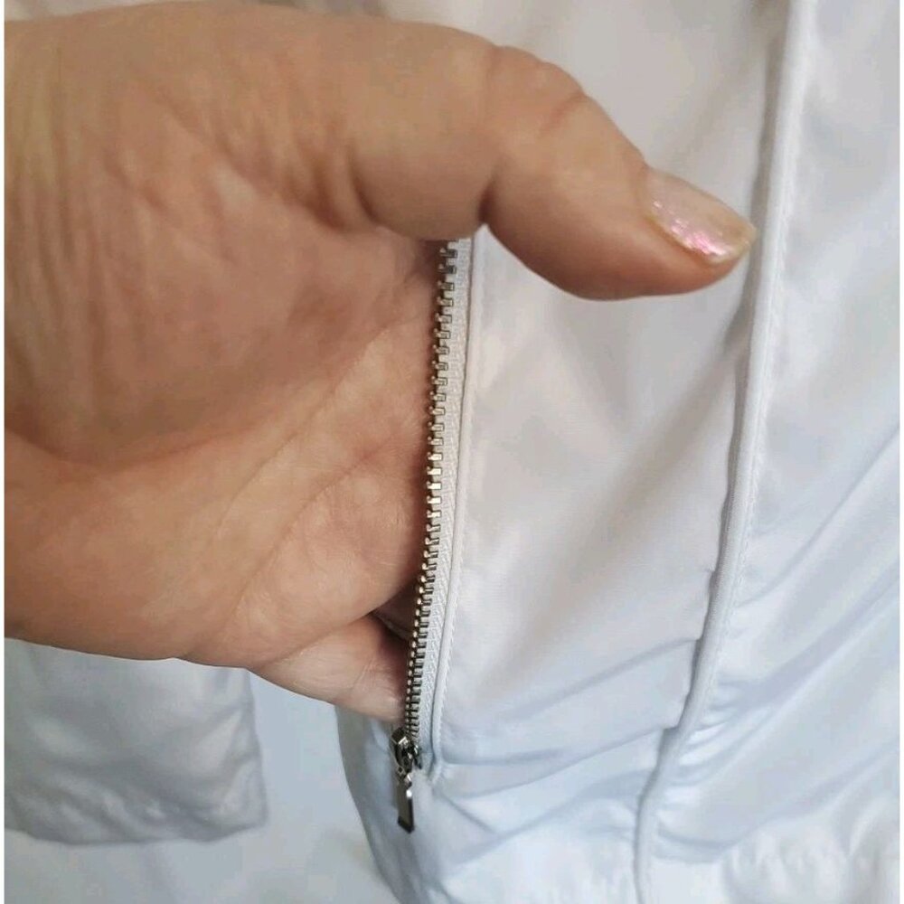 Laura Ashley Regatta Jacket Embellished White Full Zip Womens Sz. Med. MSRP $114 - Picture 3 of 16